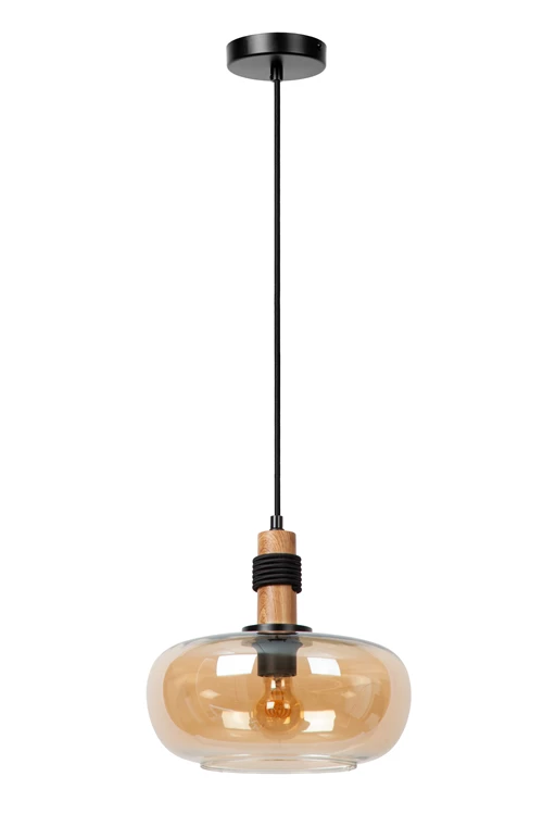 Lucide ILONA - Suspension - Ø 30 cm - 1xE27 - Ambre - éteint